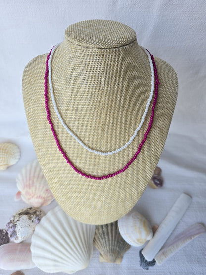 Colar duplo Framboesa