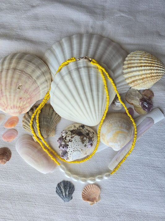 Lemon double necklace